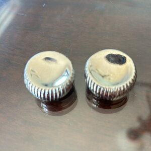 Silver round Clip-on Earrings